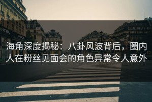 海角深度揭秘：八卦风波背后，圈内人在粉丝见面会的角色异常令人意外