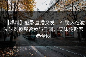 【爆料】魅影直播突发：神秘人在凌晨时刻被曝曾参与丑闻，暧昧蔓延席卷全网